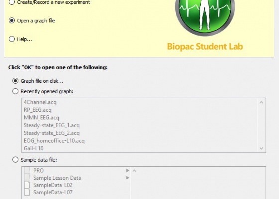 Student analytical software for psychophysiological data
